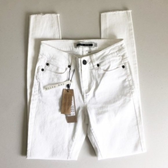 Noisy May Denim - Noisy May Lucy Distressed Skinny Jeans Sz 24